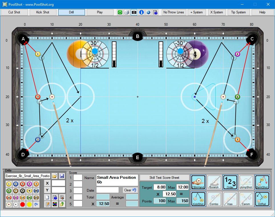 Exercise 6b - Small Area Position 6 Balls Drill