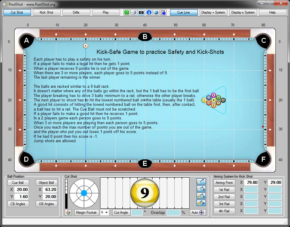 Kick-Safe Game to practice Safety and Kick-Shots