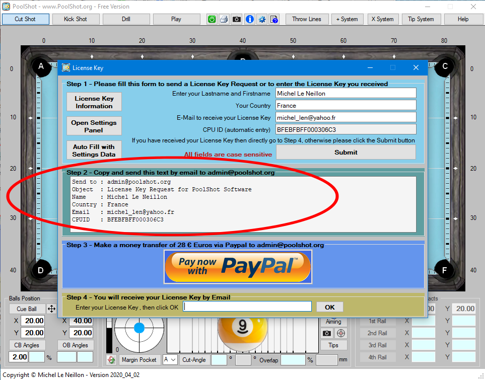 License Key Form