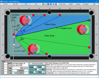 Cue Ball Path Blackball