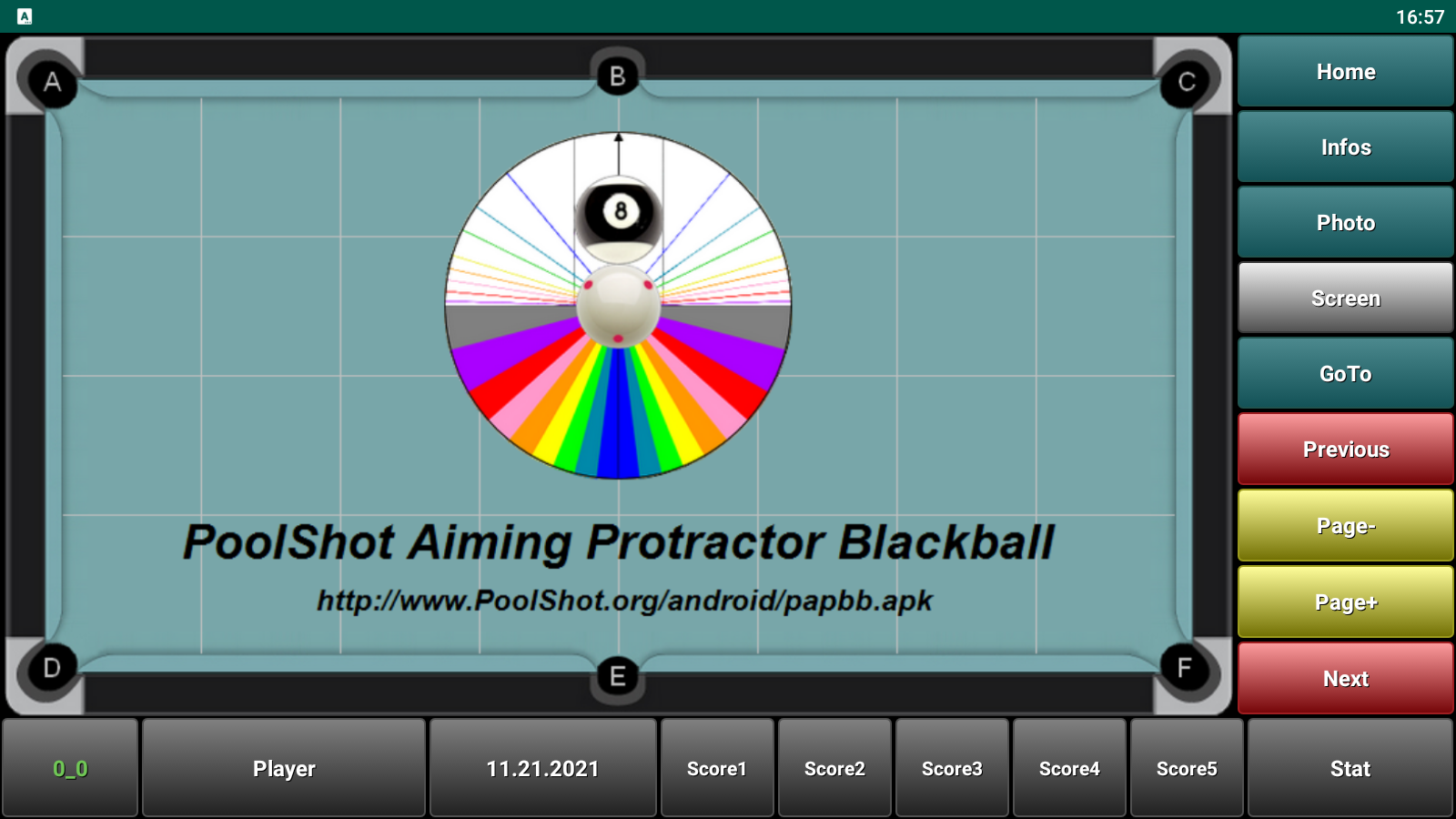 Download PoolShot Aiming Protractor Blackball Android App